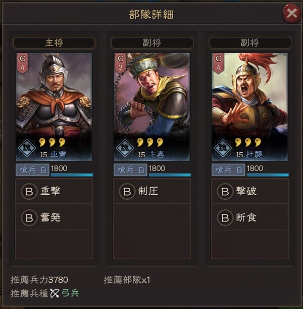 三国志真戦lv4